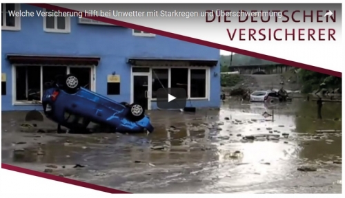 Überflutung durch Starkregen  - Welche Versicherung zahlt?